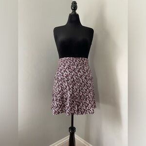Market & Spruce Purple, Blue and White Floral Skirt - Size L - EUC